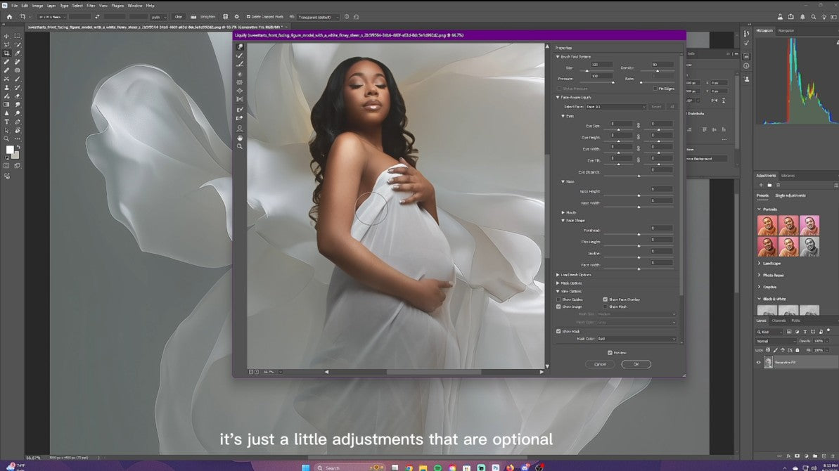Flower Dress Video Tutorial + Digital Backgrounds β Photoshop Only (Intermediate)